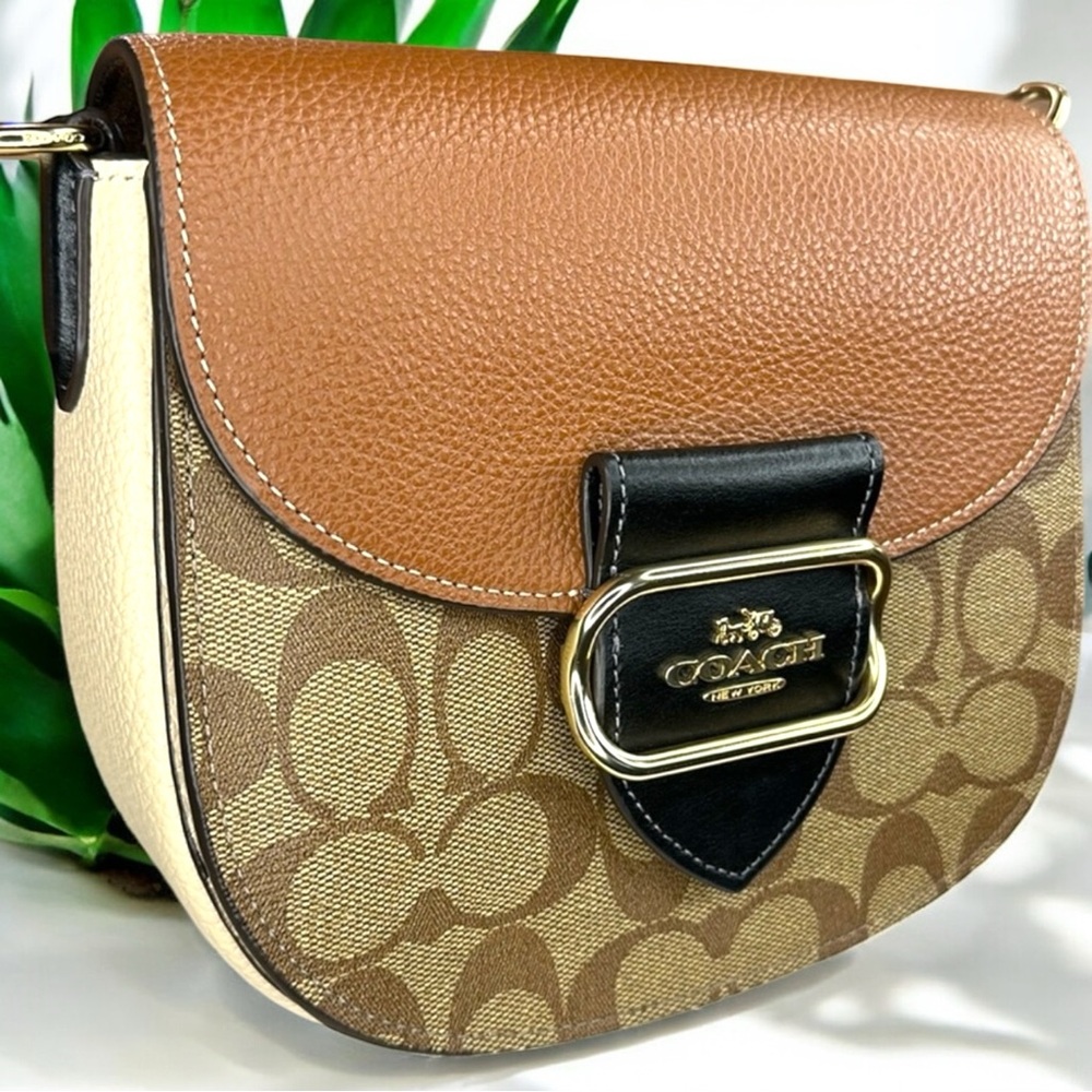 COACH - Morgan Saddle Bag in Color block - Picture 14 of 16